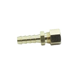 CDQBWKJGFJ 2 Pcs Compression 5/16" Tube OD to 5/16" Hose Barb fitting Transmission Cooler Line Brass Fuel Oil Water Gas Air