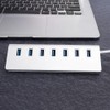 USB 3.0 Splitter Aluminum Alloy Hub 7-in-1 Docking Station for