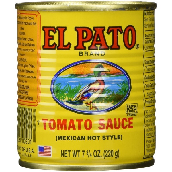 EL PATO Mexican Hot Style Tomato Sauce 7.75 Oz - (24-Pack)