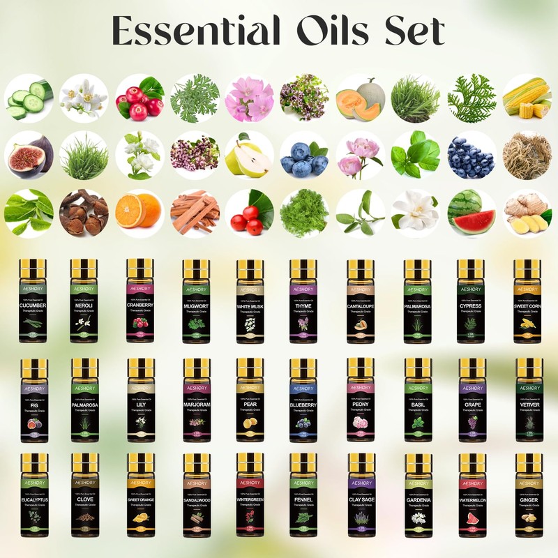 Essential Oil Set 80 Pcs - 100% Natural Essential Oils