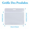 Pack of 12 Transparent Card Holders, Clear ID Card Protective