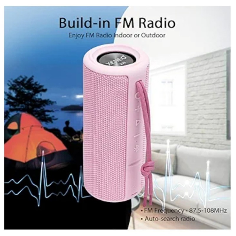 Xeneo X21 Portable Bluetooth Outdoor Speaker Waterproof, FM Radio, Micro