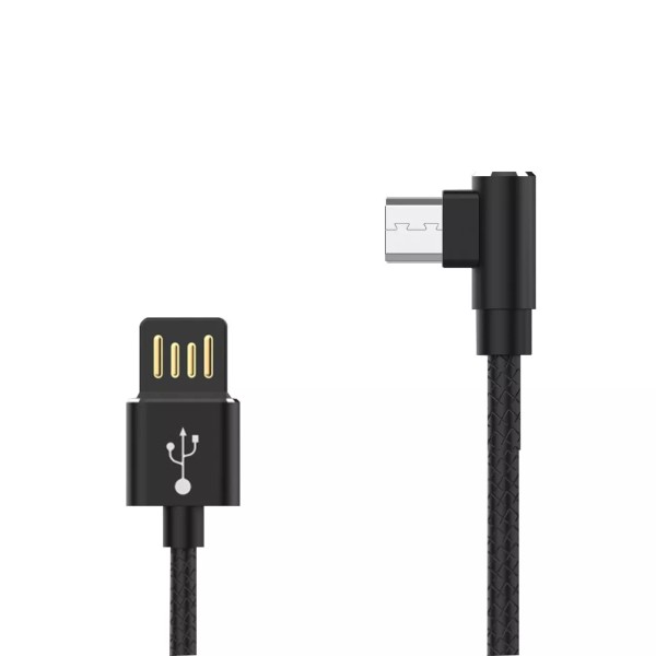 Universal 3FT Premium USB Micro B Right Angle Data Sync