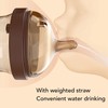 Silicone Weighted Straw Sippy Cup Flip Top Wide Mouth Prevent