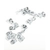 RACOONA 20PCS Metal Retainer Clips, Car Console Trim, Replacement (Silver)