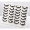 Newcally Lashes False Eyelashes Wispy Natural Volume Faux Mink Fake