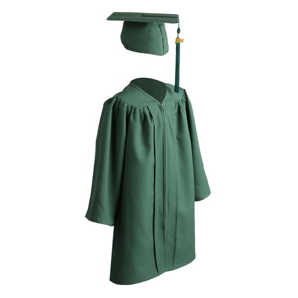 OSBO GradSeason Unisex Matte Kindergarten Graduation Gown Cap Tassel Set