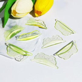 Lomansa Lash Lift Rods Shield Silicone Pads No Glue Self Sticky Flexible Reusable Curler DIY Lash Perm Lifting Pads (Yellow)