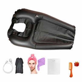 EURI | Extra Large Portable Hair Wash Basin for Home | Portable Wash Basin | Inflatable Head Wash Basin | Elderly and Wavy Head Wash Heads for Bed and Chair |