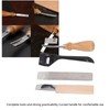 Metal Leather Skiver Set Easy Cutting Incisive Curved Handle Safety