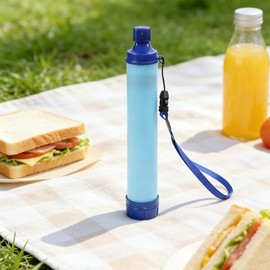 1pcs Outdoor Water Filter, Personal Straw Water Filtration System, Emergency Survival Wate