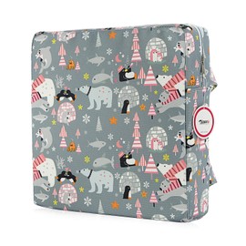 Booster Seat Harness Cushion Dismountable Kid Baby Seat Highten Pad Travel Storage Chair Toddler Infant Dining Chair (Gray)"