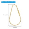 [PATIKIL] Brass Key Ring Set of 5 Screw Lock Clip