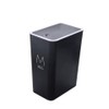 Press-Type Plastic Trash Can with Lid, 10L/15L Slim Rectangular Waste