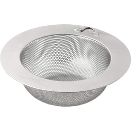 R&M 17791 Large 17791 Kitchen Shallow Garbage Strainer Punching Taro Stainless Steel Polished Silver