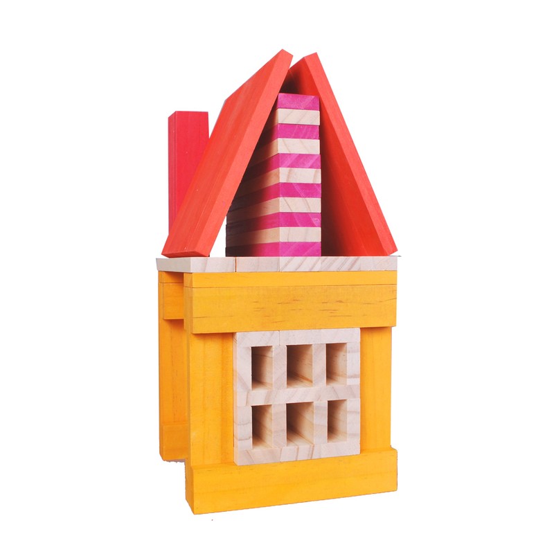 木製ブロック CitiBlocs シティブロックス ホットカラーセット50ピース