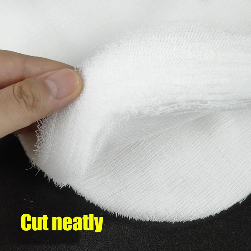 100pcs Gauze Facial Mask Soft DIY Disposable Pre Cut White