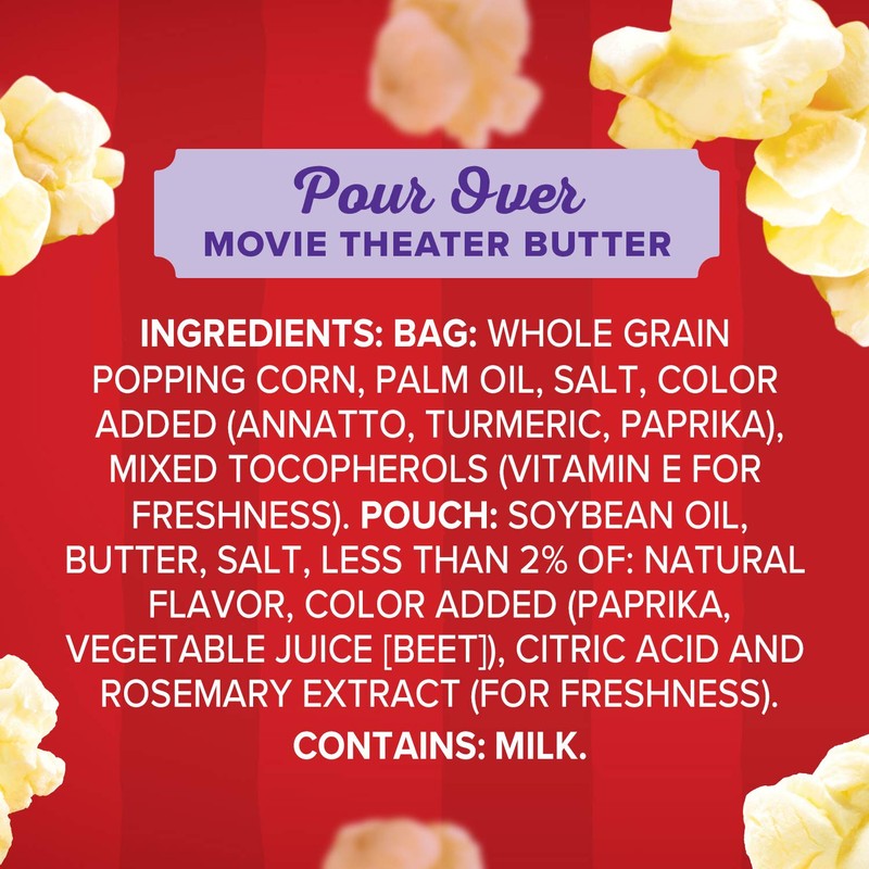 Orville Redenbacher’s Microwave Popcorn, Pour Over Movie Theater Butter Flavor,