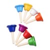 8pcs Colorful Handbell 8 Note Diatonic Metal Hand Bells Set