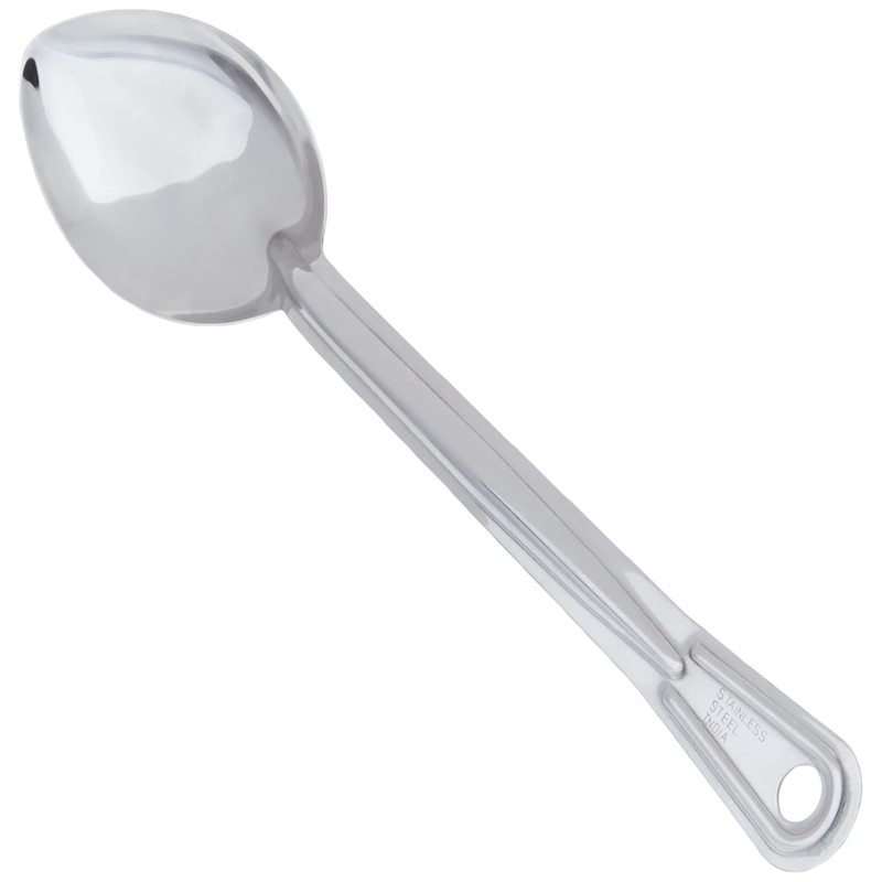 Winco Solid Stainless Steel Basting Spoon, 13-Inch