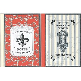Unlock Your Dreams Mini Journal & A Handy Book Mini Notebook - Package of 2