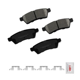 Fraxle Rear Ceramic Brake Pads Set with Hardware For 2005-2023 Nissan Frontier, Xterra, 2009-2012 Suzuki Equator