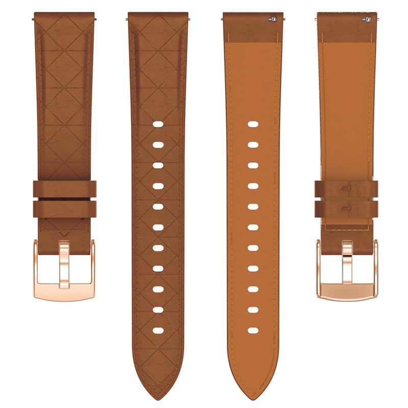 [SQHYWJ] Genuine Leather Watch Band 18mm 20mm Sweatproof Quick Release