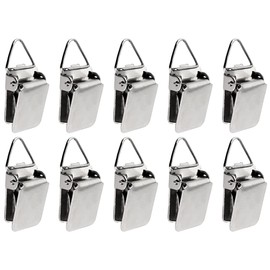Wise Linkers Hanging Clips Pack of 10 Triangle Back Medium Power for Tapestry Small Rugs,Towel, Shawl and Paintings
