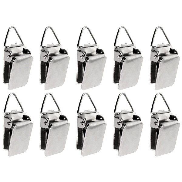 Wise Linkers Hanging Clips Pack of 10 Triangle Back Medium Power for Tapestry Small Rugs,Towel, Shawl and Paintings