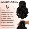 Extensiones De Cabello De Pelo Ondulado Coleta De Cabello