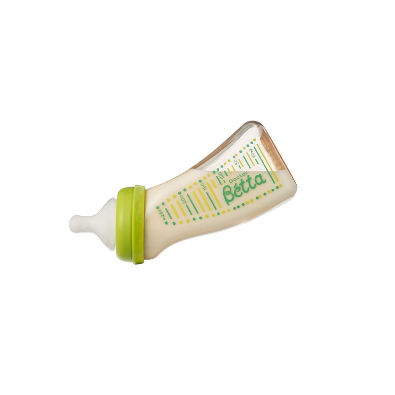 Dr. Betta Baby Bottle Brain Wide Mouth WS2 Green 240ml