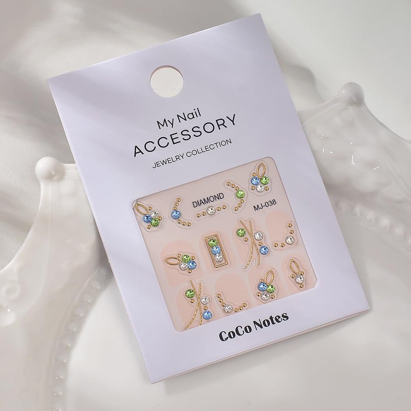 DUOLEIMI Nail Sticker Frame, Nail Stickers, Rhinestone, Nail Deco Sticker,