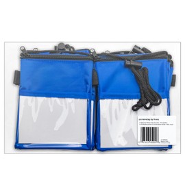 pc/Nametag by Avery Zippered Name Tag Pouch, Royal Blue, 5½" x 4½", Travel Wallet, Neck Wallet Pouch, Perfect for Holding IDs, Ticket Holders, Passports, 10 Pouches per Pack (45904)