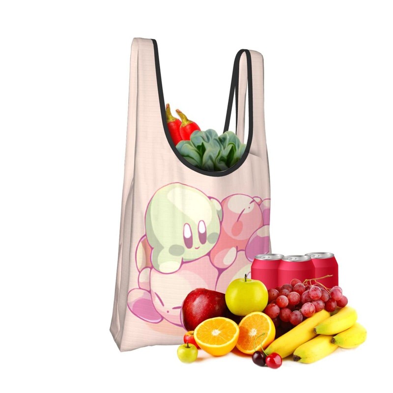 HTSW Eco Bag, Large Capacity, Stylish, Kirby, Compact, Foldable, Popular,