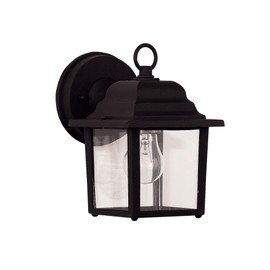 Savoy House 07067-BLK Exterior Collections 9" Wall Lantern in Black Finish