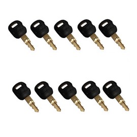 MaxLLTo 10 Pack Replacement Ignition Key for Caterpillar Case IH Komatsu 5P-8500 D0310072 D0310-072 2045-432 0310-072 0964753 0966198 Models