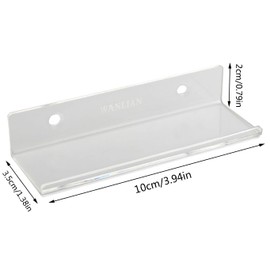 Vinyl Record Wall Mount Vinyl Holder Acrylic Records Storage Wall Vinyl Storage LP Presentation (Transparent, Pack of 6)