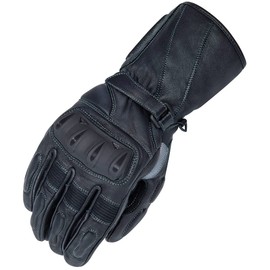 Orina Women's Motorcycle Gloves Leather Hard Protector Superfabric 1 A Fit, l, black
