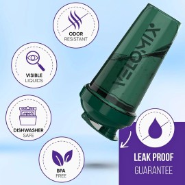 -6 PACK- Shaker Cups for Protein Shakes 28 oz 6 Pack, Earth Tones Collection 