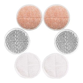 6 Pcs Replacement Steam Mop Pads for Series Steam Mop Pads,Steam & Scrub All-in-One Scrubbing Mop Pads,Be Compatible with Multiple Devices
