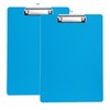 Clipboard A4, 2 Clipboards with Rubberised Metal Clamp, Clipboard Writing
