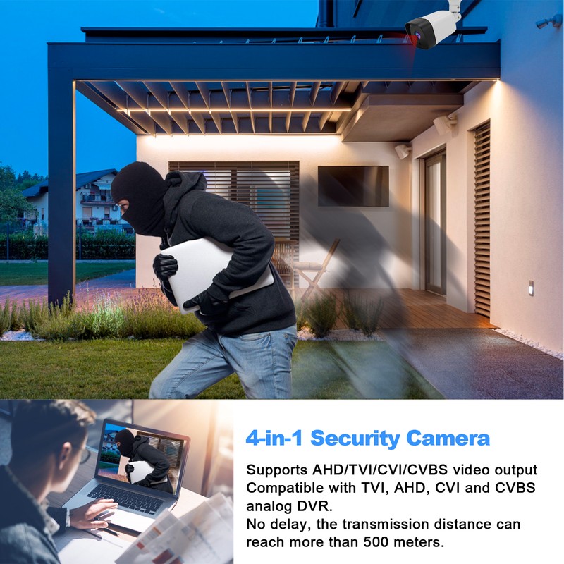 1080P HD Security Camera IP66 Waterproof Infrared Night Vision Analog