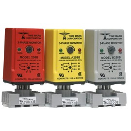 TimeMArk - EX258B - Phase Monitor Relay; 380VAC;Adj 300-400VAC; 50Hz; Yellow; Auto Reset