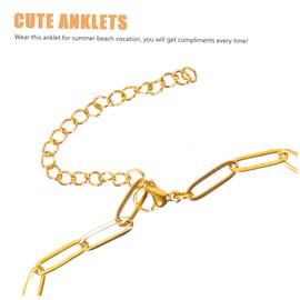 COLLBATH Elegant and Eye-catching Heart Design Anklet Women's Fashion Jewelry for Beach Parties Weddings and Casual Wear