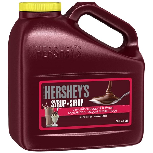 Hershey's Classic Chocolate Flavored Syrup, Bulk Sized Large Jug, 7 Lb and 8 oz