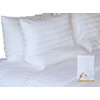 Comfore Queen Pillow Covers - Polycotton Stripe Sateen 2.5 -