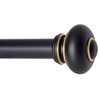 Ivilon Drapery Window Curtain Rod - Knob Design, 1 Inch