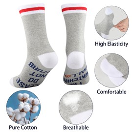 WCGXKO DAL Football Themed Gift Novelty American Football Socks Sports Game Day Gift Birthday Present For Fans (US, Alpha, One Size, Regular, Regular, Watching DalFoot Sock)