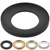 ROLYA Solid Metal Glass Vessel Sink Mounting Ring Matte Black