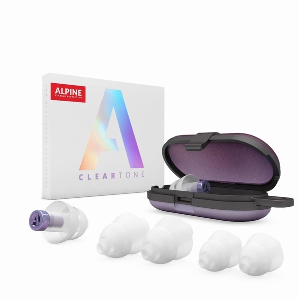 Alpine ClearTone - High Fidelity Ear Plugs for Concerts, Noise